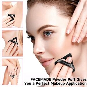 Facemade Beauty Powder Puffs 2 Boxes 12 Pc FACEMADE Brand Black